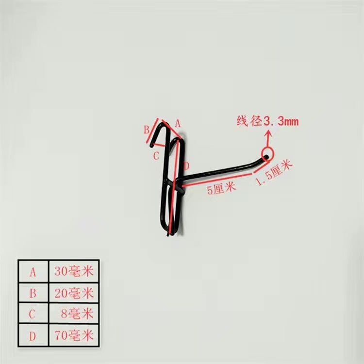 Mesh Hook Supermarket Convenience Store Card Mesh Small Jewelry Accessories Grocery Hook Socks Show Hook Mesh Hook - Image 1